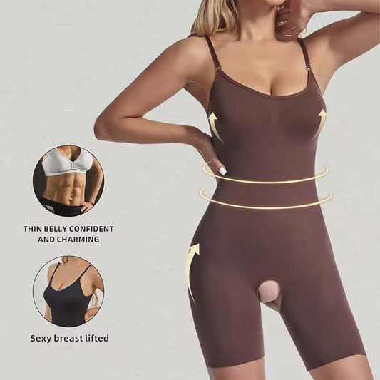 Glimery™ Seamless Full Body Shaper – Waist Slimming, Butt Lifting & Tummy Control Bodysuit