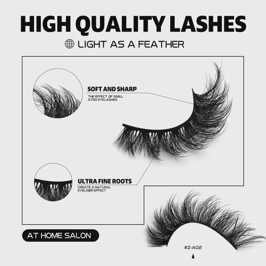 Glimery "Feather touch" Fluffy Natural Lash set